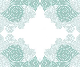 Floral tiling pattern vintage vector set 05