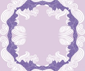 Floral tiling pattern vintage vector set 07