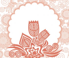 Floral tiling pattern vintage vector set 10