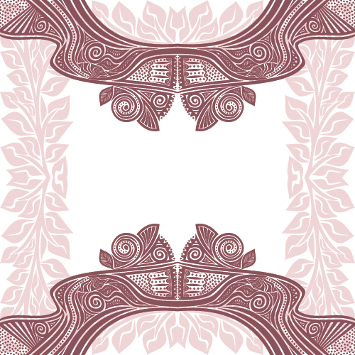 Floral tiling pattern vintage vector set 12