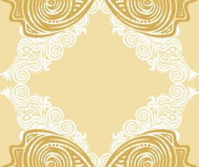 Floral tiling pattern vintage vector set 17