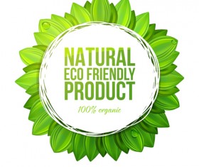 Friendly product green background vector 02