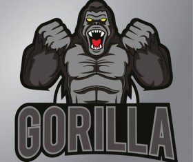 Gorilla logo design vector material 01