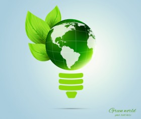Green world and Eco background vector 02
