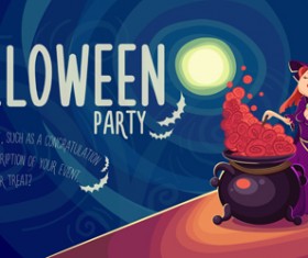 Halloween party poster design creative vector 01