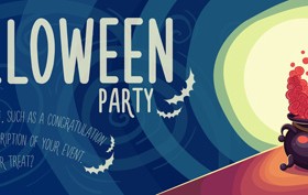 Halloween party poster design creative vector 02
