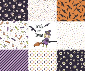 Halloween pattern vector seamless material 01