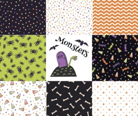 Halloween pattern vector seamless material 02