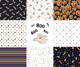 Halloween pattern vector seamless material 04