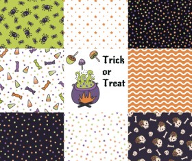 Halloween pattern vector seamless material 05