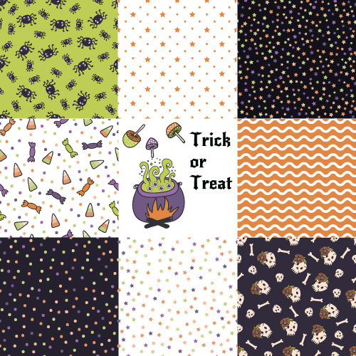Halloween pattern vector seamless material 05