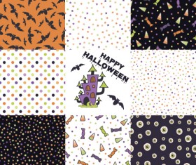 Halloween pattern vector seamless material 06