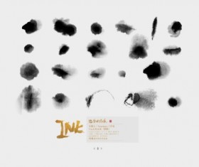 Ink Brush Photoshop brushes set 02