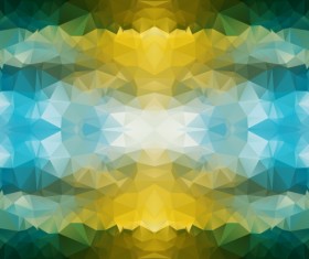 Kaleidoscope geometric shapes background vector material 04