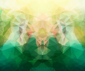 Kaleidoscope geometric shapes background vector material 07