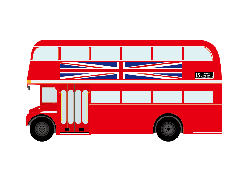 London bus simple vector
