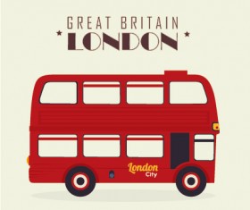 London city bus design vector
