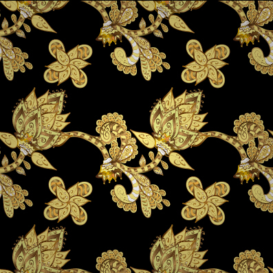 Luxury ornament floral pattern seamless vecrtor 04