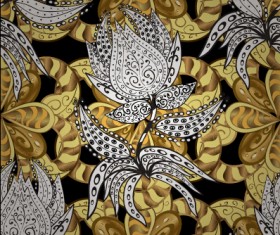 Luxury ornament floral pattern seamless vecrtor 05