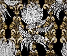 Luxury ornament floral pattern seamless vecrtor 06