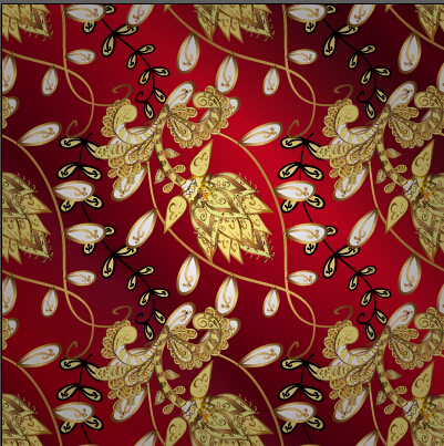 Luxury ornament floral pattern seamless vecrtor 07