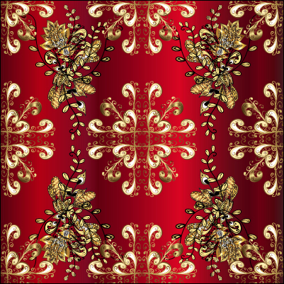 Luxury ornament floral pattern seamless vecrtor 17