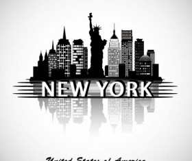 New York city background vector