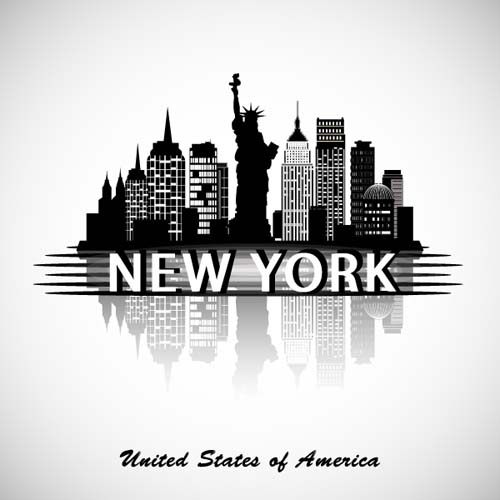 New York city background vector