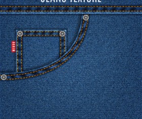 Original denim blue texture background vector 03