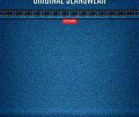 Original denim blue texture background vector 06