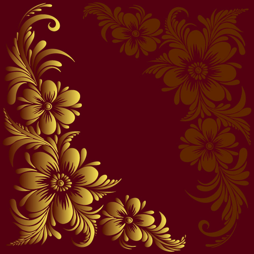 Download Ornate floral decorative border corner 03 free download