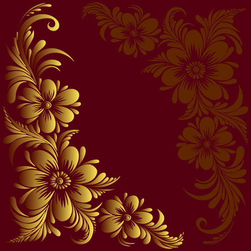 Ornate floral decorative border corner 03 free download