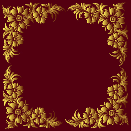 Download Ornate floral decorative frame vectors 03 free download