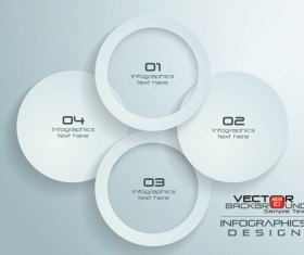 Paper Infographics white vector design 03
