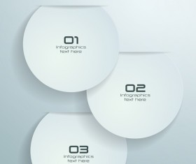 Paper Infographics white vector design 04