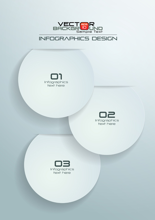 Paper Infographics white vector design 04