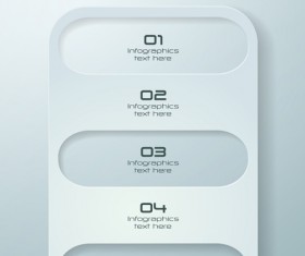 Paper Infographics white vector design 14