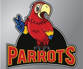 Parrots logo vector material