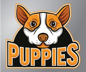 Pupples logo vector design