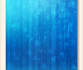 Rain water blurs background vector 01