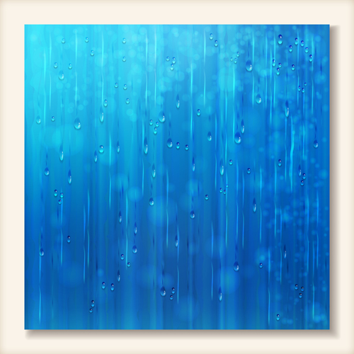Rain water blurs background vector 01