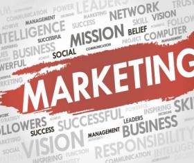 Red brushes with alphabet background vector 02