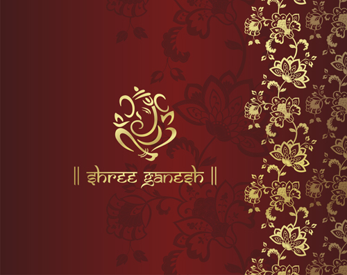Royal ornaments floral luxury background vector 05