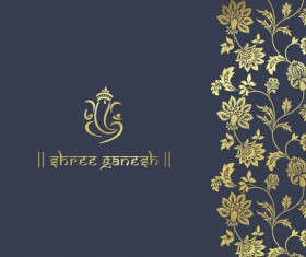 Royal ornaments floral luxury background vector 09