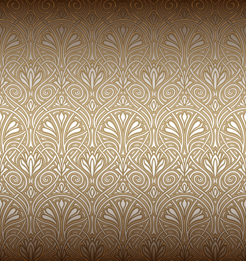 Seamless ornamental pattern vector material 01