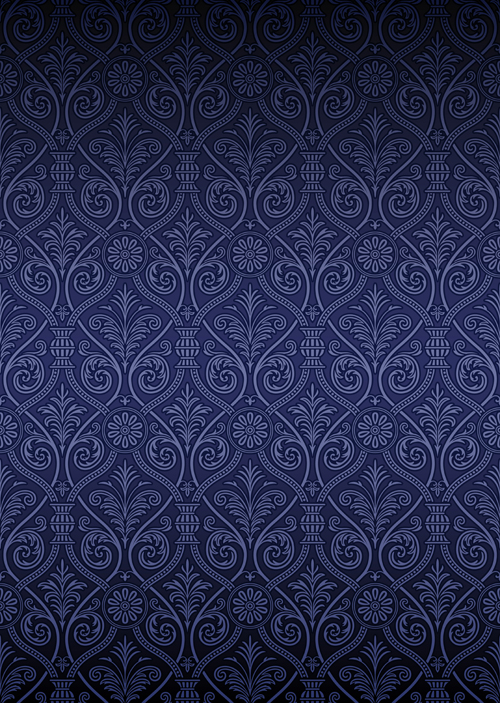 Seamless ornamental pattern vector material 02