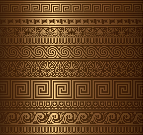 Seamless ornamental pattern vector material 04