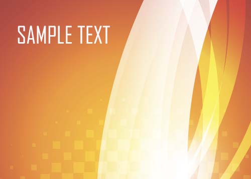 Shining orange abstract background vector 05