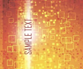 Shining orange abstract background vector 09