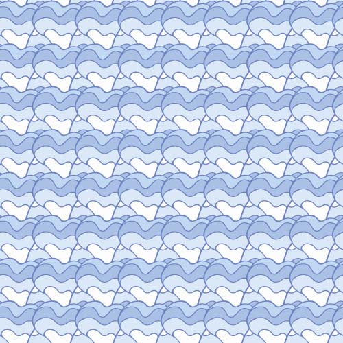Simple waves seamless pattern vector 02